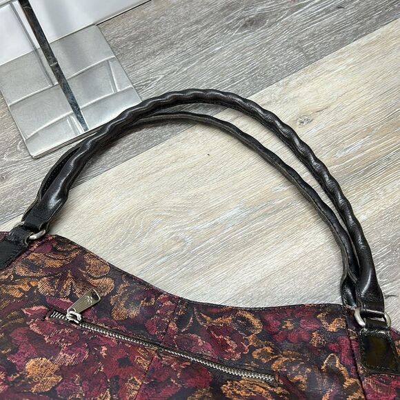 Patricia Nash Floral Tapestry Tote - Burgundy and Brown - Picture 6 of 9